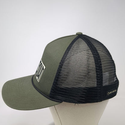 Dri Duck Homecrown Trucker Hat Green One Size Mesh Snapback Rope Patch Cap