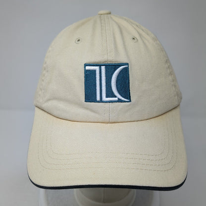 Sportsman Slideback Baseball Cap Beige One Size Adjustable Vented Holes 6 Panel