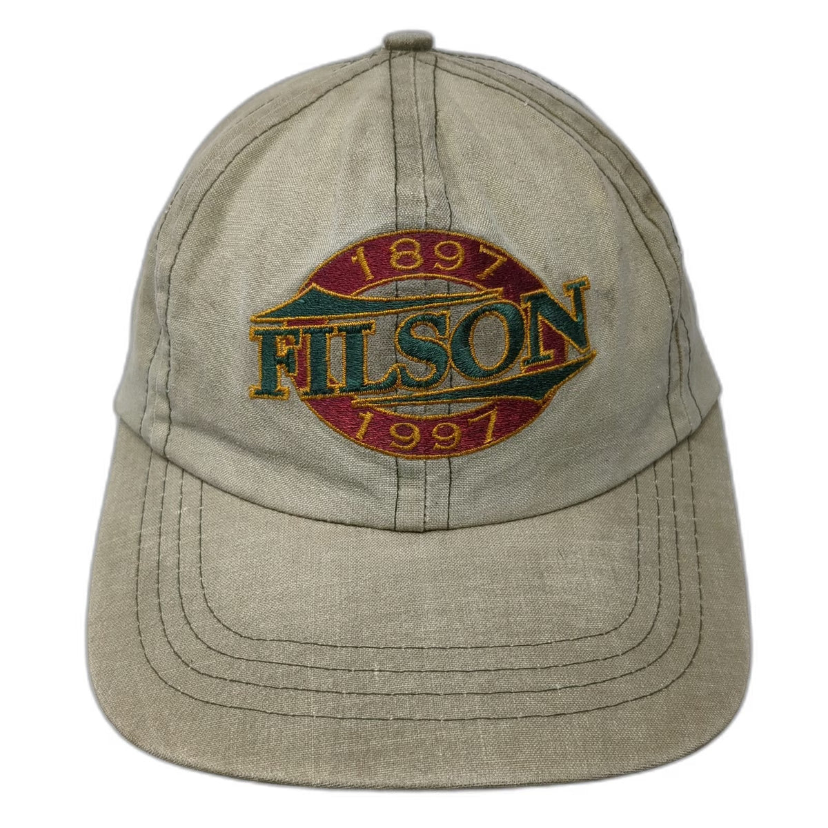 Filson Baseball Cap Brown One Size Leather Strap 100th Anniversary Hat Seattle