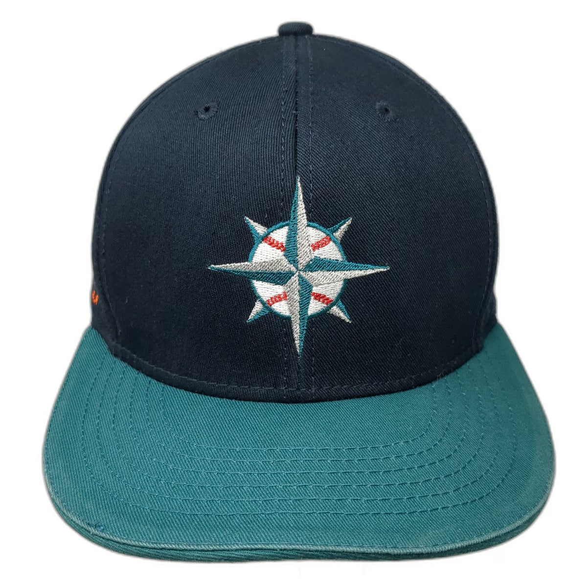 Seattle Mariners MLB Braksissen Snapback Hat Blue Green One Size Vizzy Seltzer