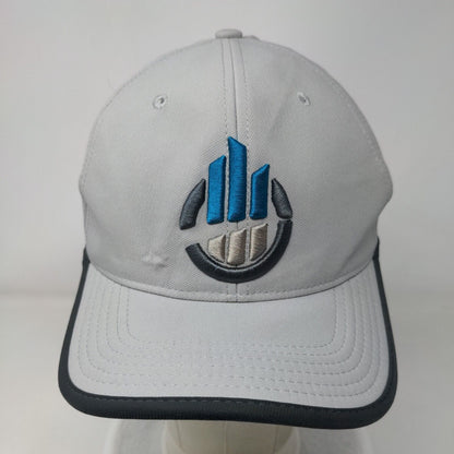 Nike Strapback Hat Gray OSFM Embroidered Classic 99 Dri-Fit Laser Cut
