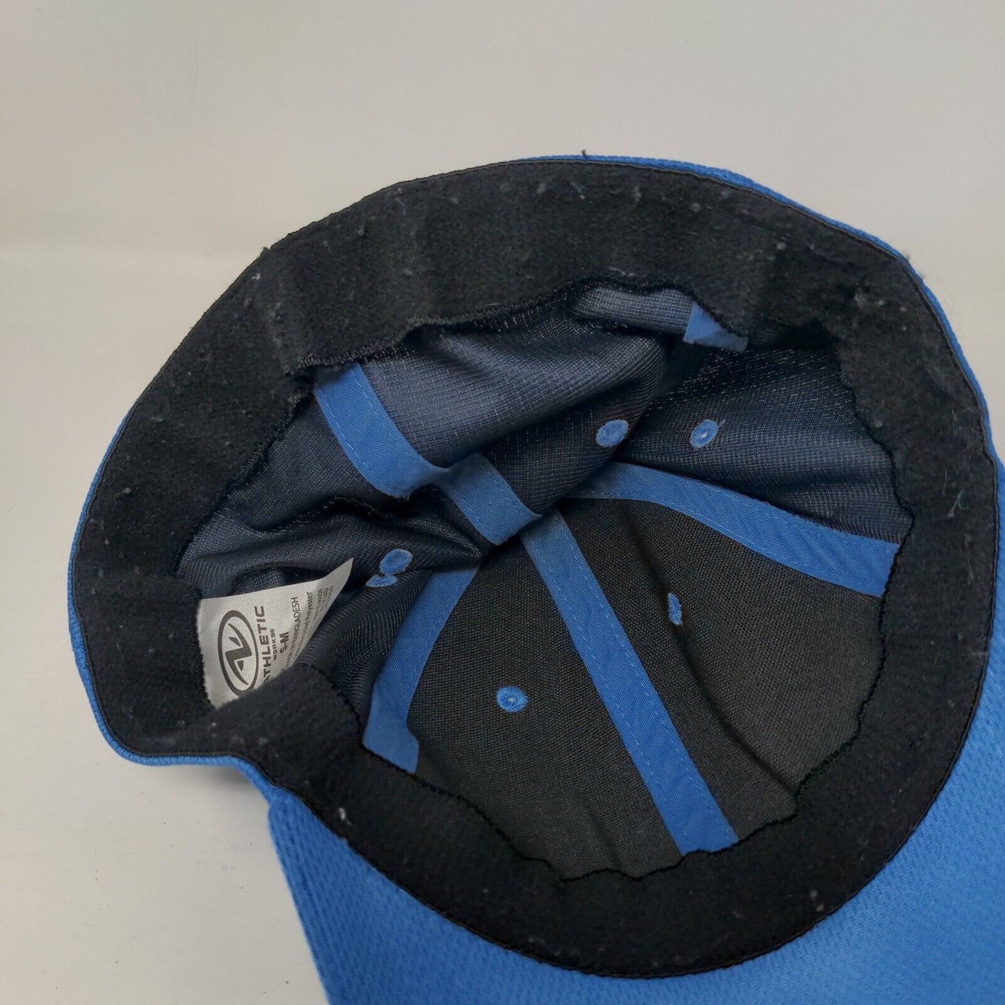Athletic Works Fitted Hat Blue Small-Medium Solid 6 Panel Vent Holes