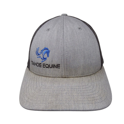 Tahoe Equine Snapback Mesh Back Trucker Hat Gray M/L Richardson