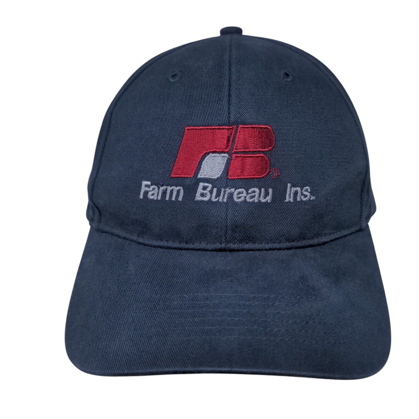 FB Farm Bureau Ins. Strapback Hat Blue One Size Adjustable Style 203 Richardson