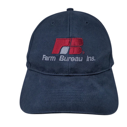 FB Farm Bureau Ins. Strapback Hat Blue One Size Adjustable Style 203 Richardson