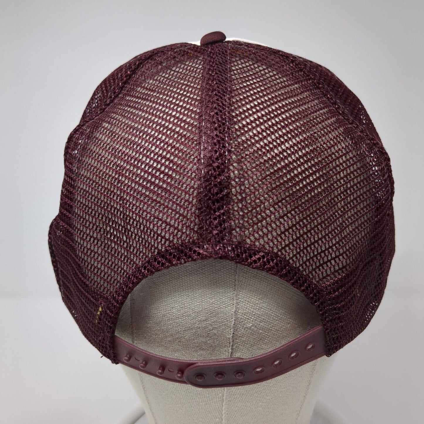 Retired No Money Snapback Rope Trucker Hat Red One Size Mesh Back