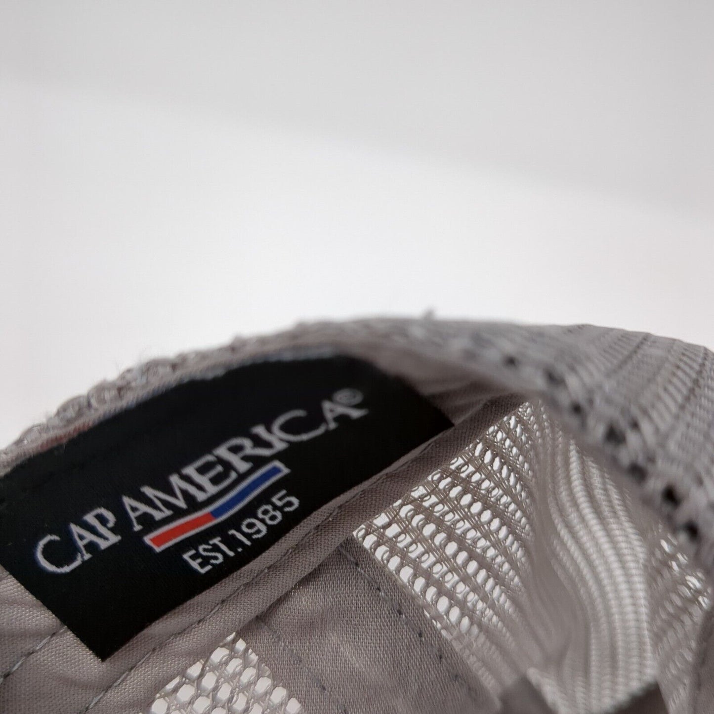 Cap America Snapback Trucker Hat Blue One Size Adjustable Embroidered Mesh Back