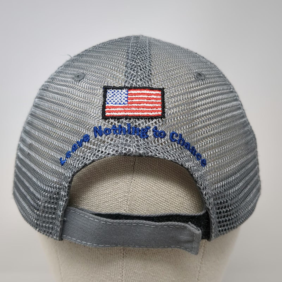 Mountain Lakes Baseball Cap Gray One Size MGM Targets American Flag Mesh Hat