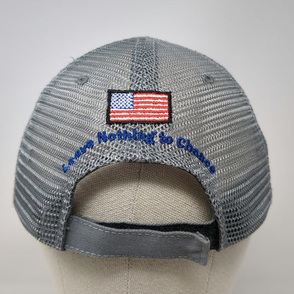 Mountain Lakes Baseball Cap Gray One Size MGM Targets American Flag Mesh Hat