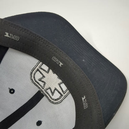 Polaris Trucker Hat Black One Size Mesh Back Snapback Flexfit 110 Pink Star Logo