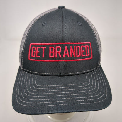 Get Branded Auto Savvy Snapback Trucker Hat Black OSFA Mesh Back