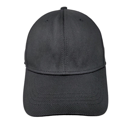 Athletic Works Fitted Hat Solid Black S/M 6 Panel Vent Holes Blank