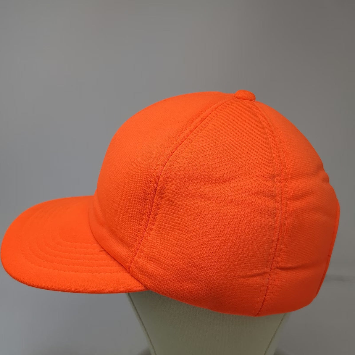 Dorfman Pacific Snapback Orange Hat One Size Green Underbrim Solid Blank Cap