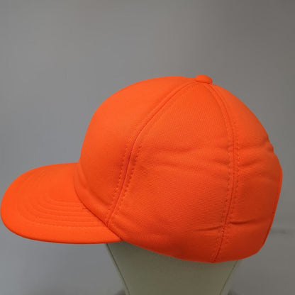 Dorfman Pacific Snapback Orange Hat One Size Green Underbrim Solid Blank Cap