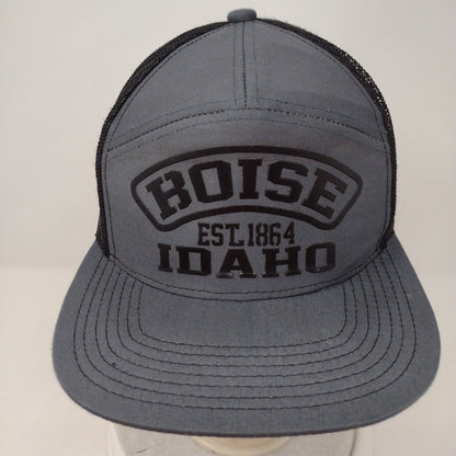 Boise Idaho Snapback Trucker Hat Gray OSFA Mesh Back Colorblock