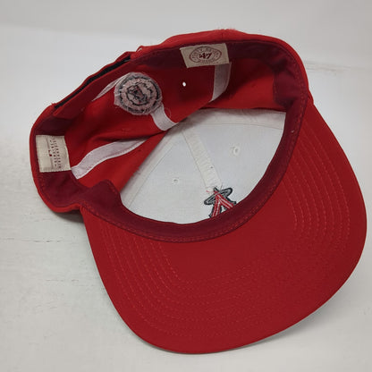 '47 Brand MLB Los Angeles Angels Baseball Cap White Red One Size Adjustable Hat