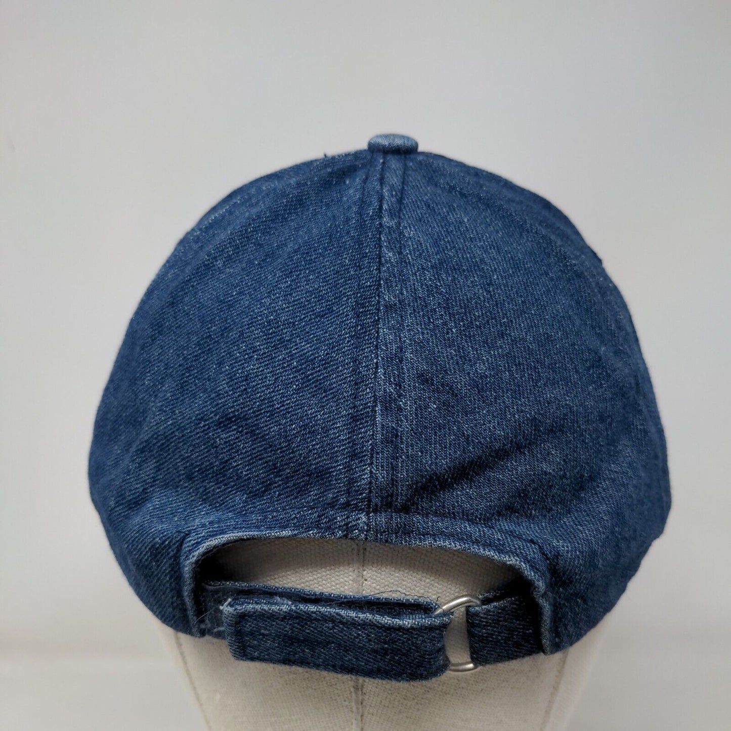 Unbranded Slideback Hat Blue One Size Adjustable 6 Panel Denim Blank