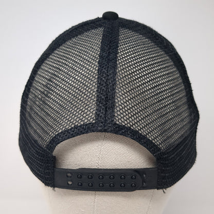 Melling Performance Snapback Trucker Hat Black One Size Mesh Back