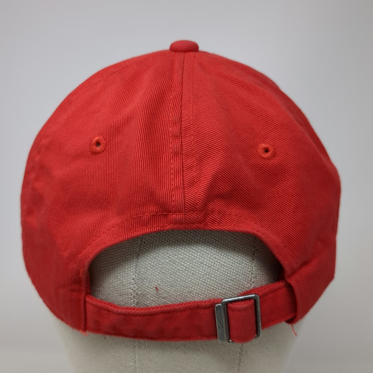 Nike Baseball Cap Red M Slideback Adjustable Cotton Hat Embroidered Swoosh Logo