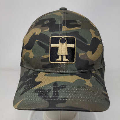 Guy Cotten Slideback Camo Hat Green Brown Embroidered Logo OS Adjustable