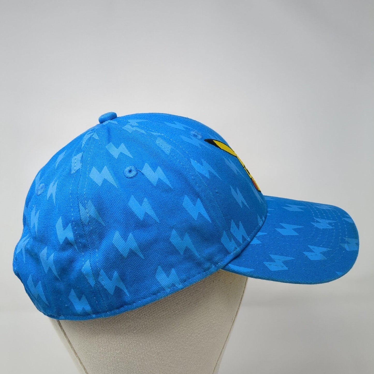 Pikachu Snapback Hat Blue One Size Adjustable Embroidered 6 Panel Pokemon