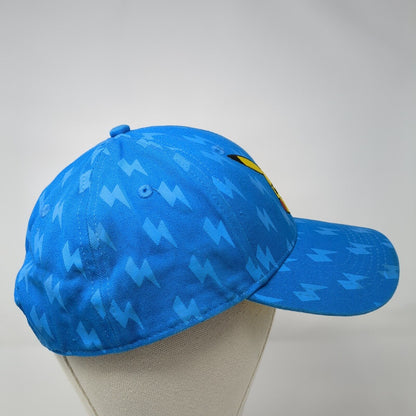 Pikachu Snapback Hat Blue One Size Adjustable Embroidered 6 Panel Pokemon