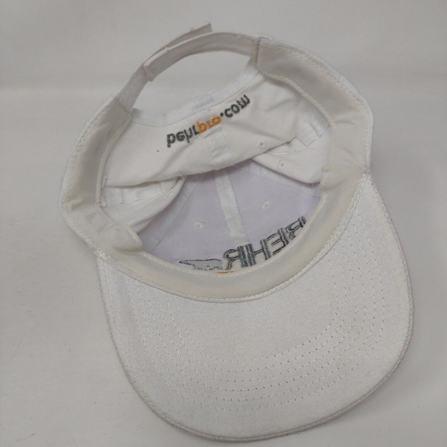 BEHR Pro Strapback Hat White One Size Adjustable Embroidered Vented Holes