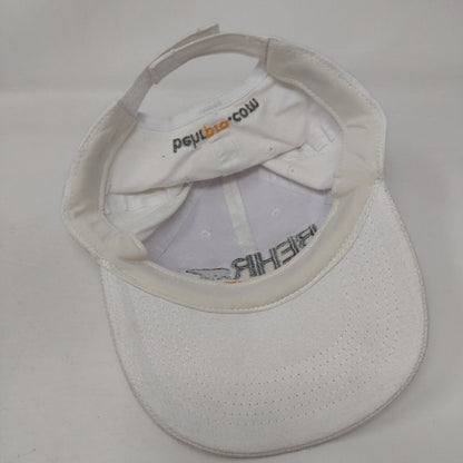 BEHR Pro Strapback Hat White One Size Adjustable Embroidered Vented Holes