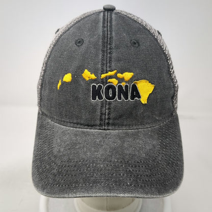 Legacy Trucker Hat Gray One Size Kona Hawaii Islands Map Snapback Mesh