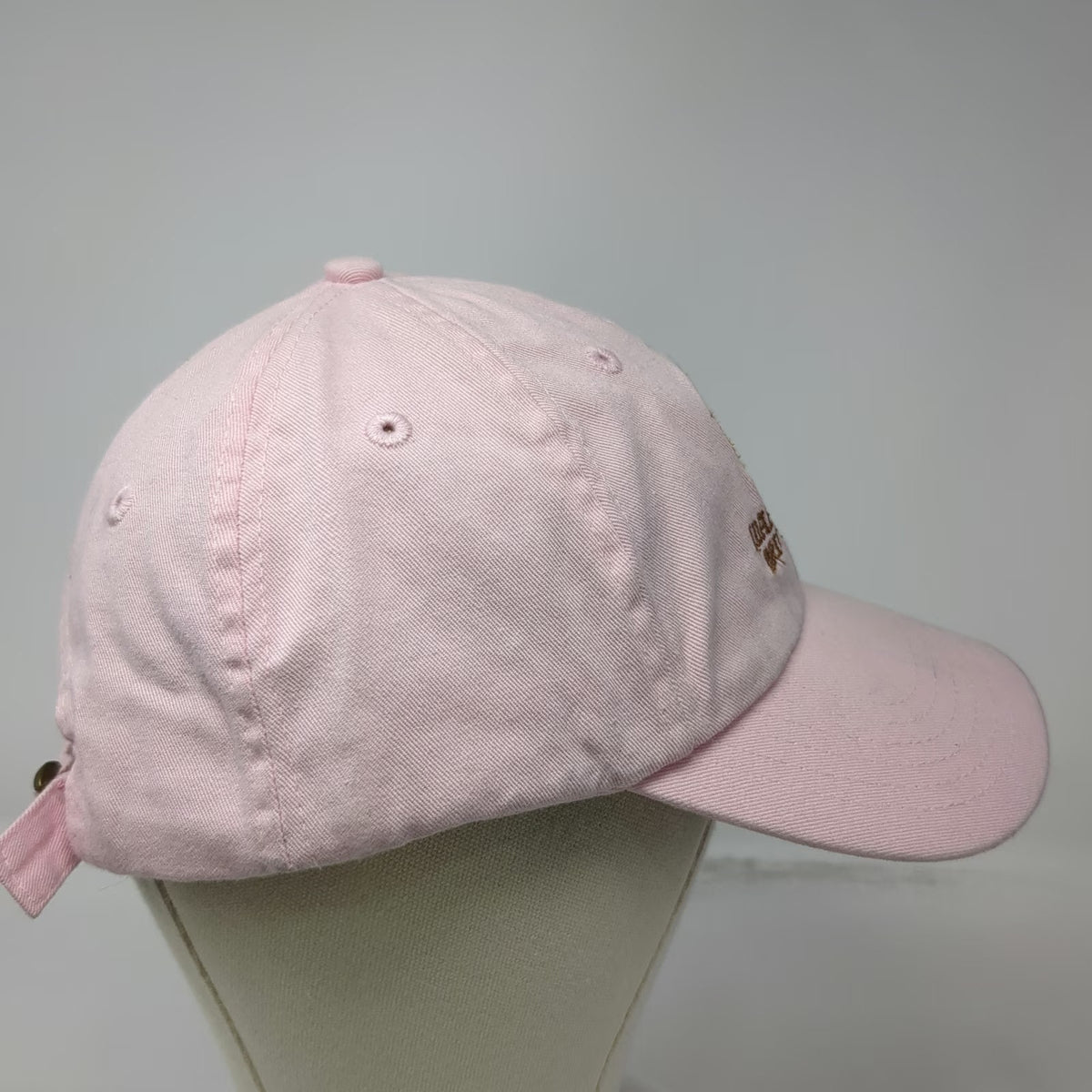 Pink Baseball Cap One Size Idaho Brittany Club Dog Slideback Adjustable Hat