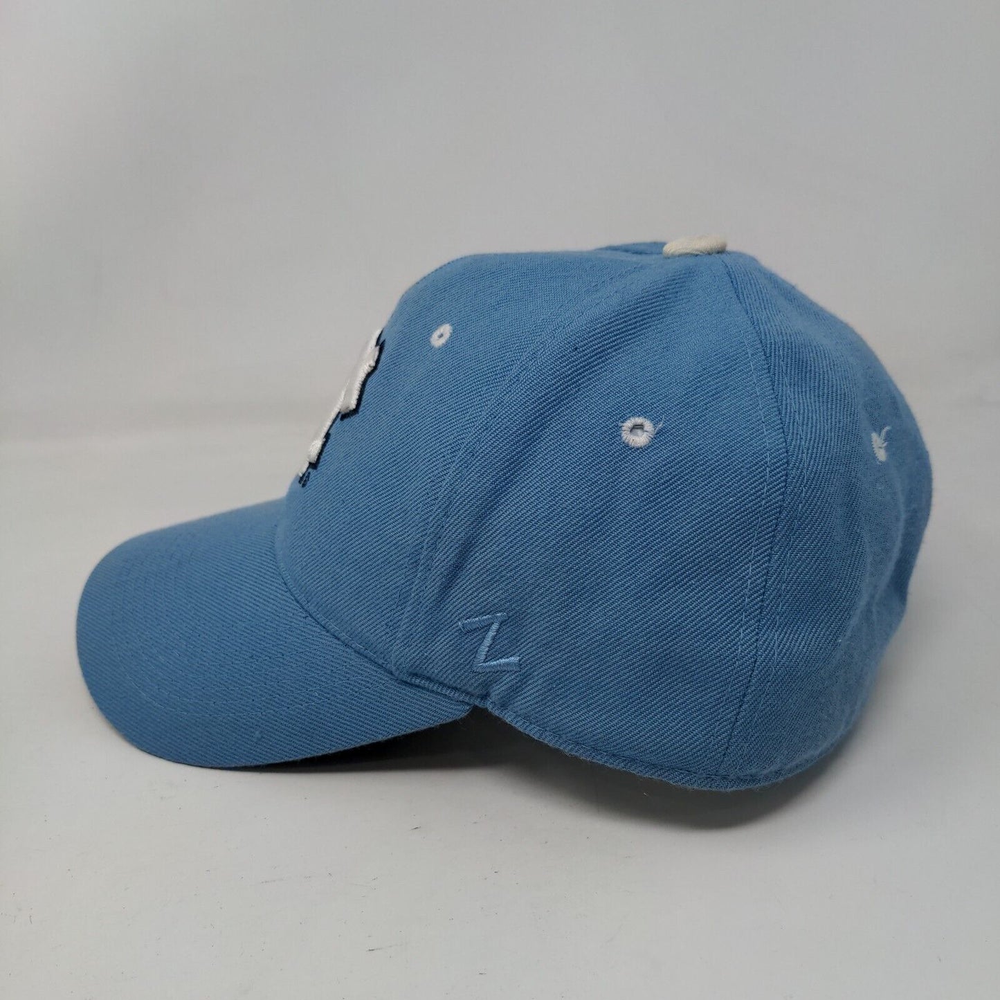 North Carolina Fitted Hat Blue Size 6 7/8 Embroidered Authentic Zephyr The Hat