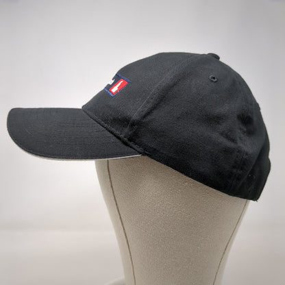 D.L. Evans Bank Strapback Hat Black OSFA Adjustable Embroidered 6 Panel