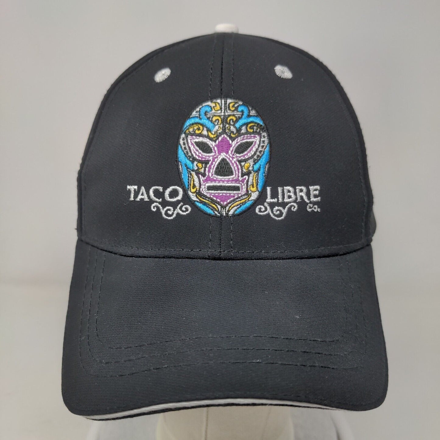 Taco Libre Strapback Hat Black One Size Adjustable Embroidered 6 Panel Boller
