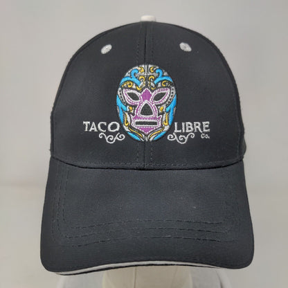 Taco Libre Strapback Hat Black One Size Adjustable Embroidered 6 Panel Boller