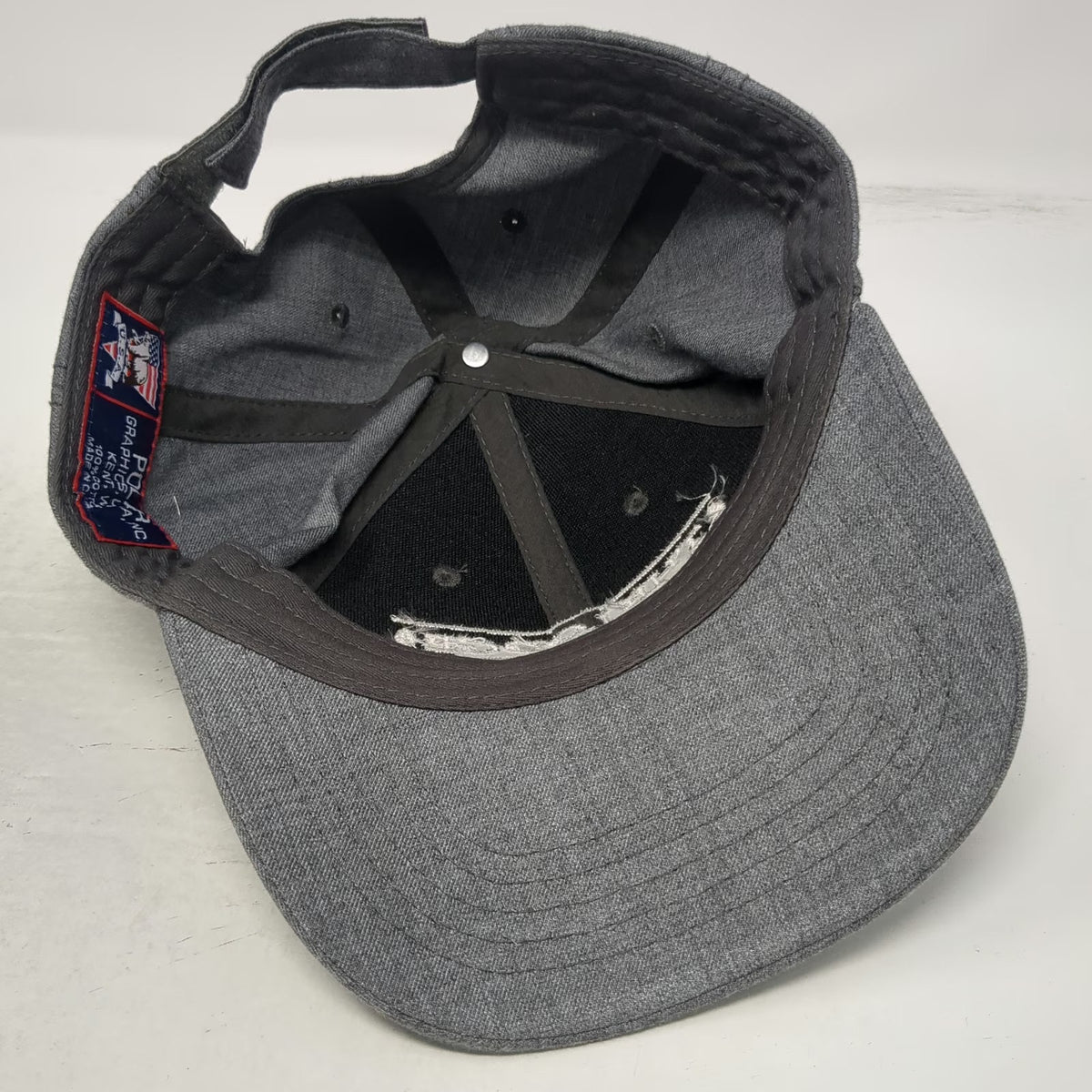 Polar Graphics Inc The Lodge Breckenridge Hat Gray OSFM Baseball Cap Strapback