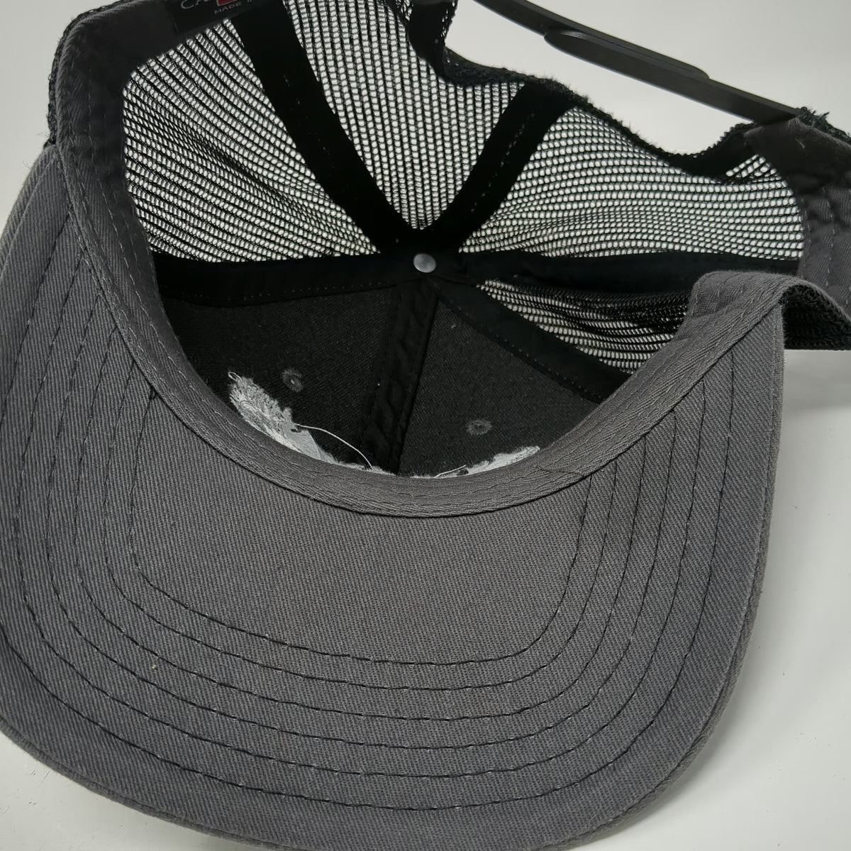Cap America Valley Air Eagle Logo Gray Trucker Hat One Size Mesh Back Snapback