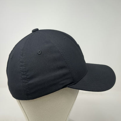 Hurley Baseball Cap Black M Flexfit Tonal Embroidered Logo Polyester Hat