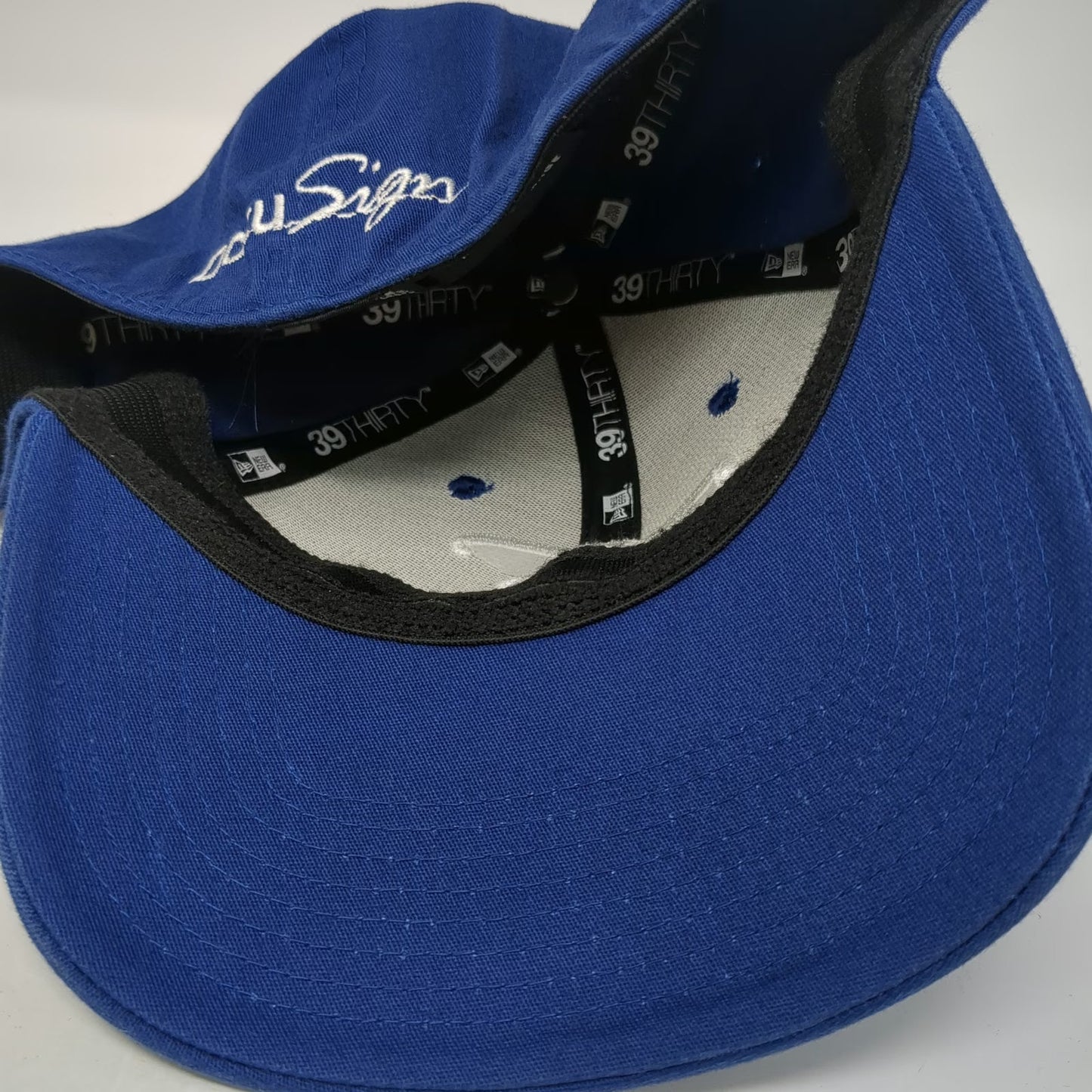 New Era DocuSign DS Logo Blue Baseball Cap L Fitted 39THIRTY Hat Embroidered