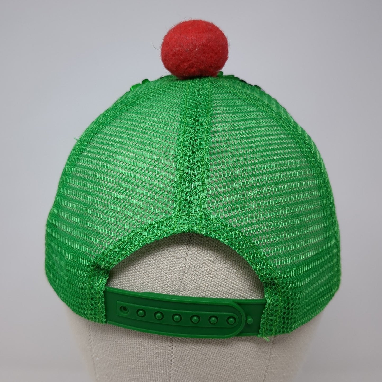 Christmas Elf Snapback Trucker Hat Multicolor One Size Mesh Back Adjustable