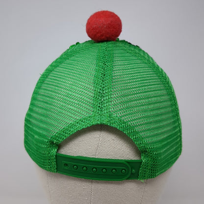 Christmas Elf Snapback Trucker Hat Multicolor One Size Mesh Back Adjustable