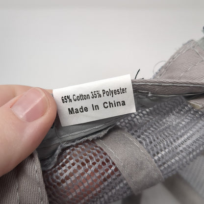 Glamping Hair Don't Care Trucker Hat Gray One Size Adjustable Distressed Katydid