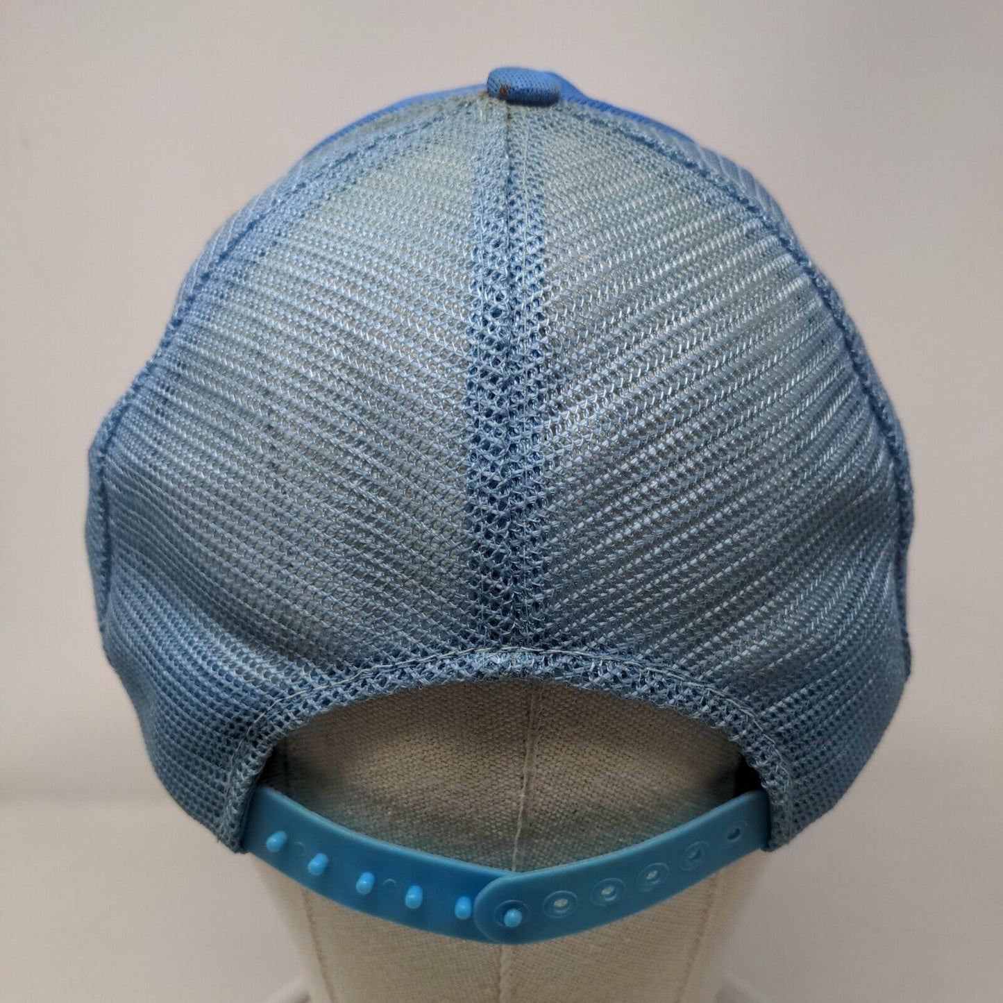Kauai Snapback Mesh Back Rope Trucker Hat Blue One Size Scrambled Eggs