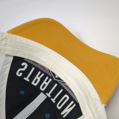 Camp David Trucker Hat Blue Yellow White One Size Stratton Vermont Mesh Snapback