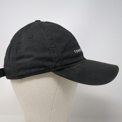 Tommy Hilfiger Baseball Cap Black One Size Embroidered Logo Strapback Hat