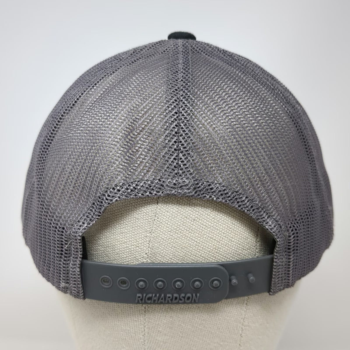 Richardson Trucker Hat Black Gray One Size Mesh Back Snapback Modern Machinery