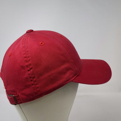 American Needle Baseball Cap Red One Size The Met Ike 2008 Canon MGA Golf Hat