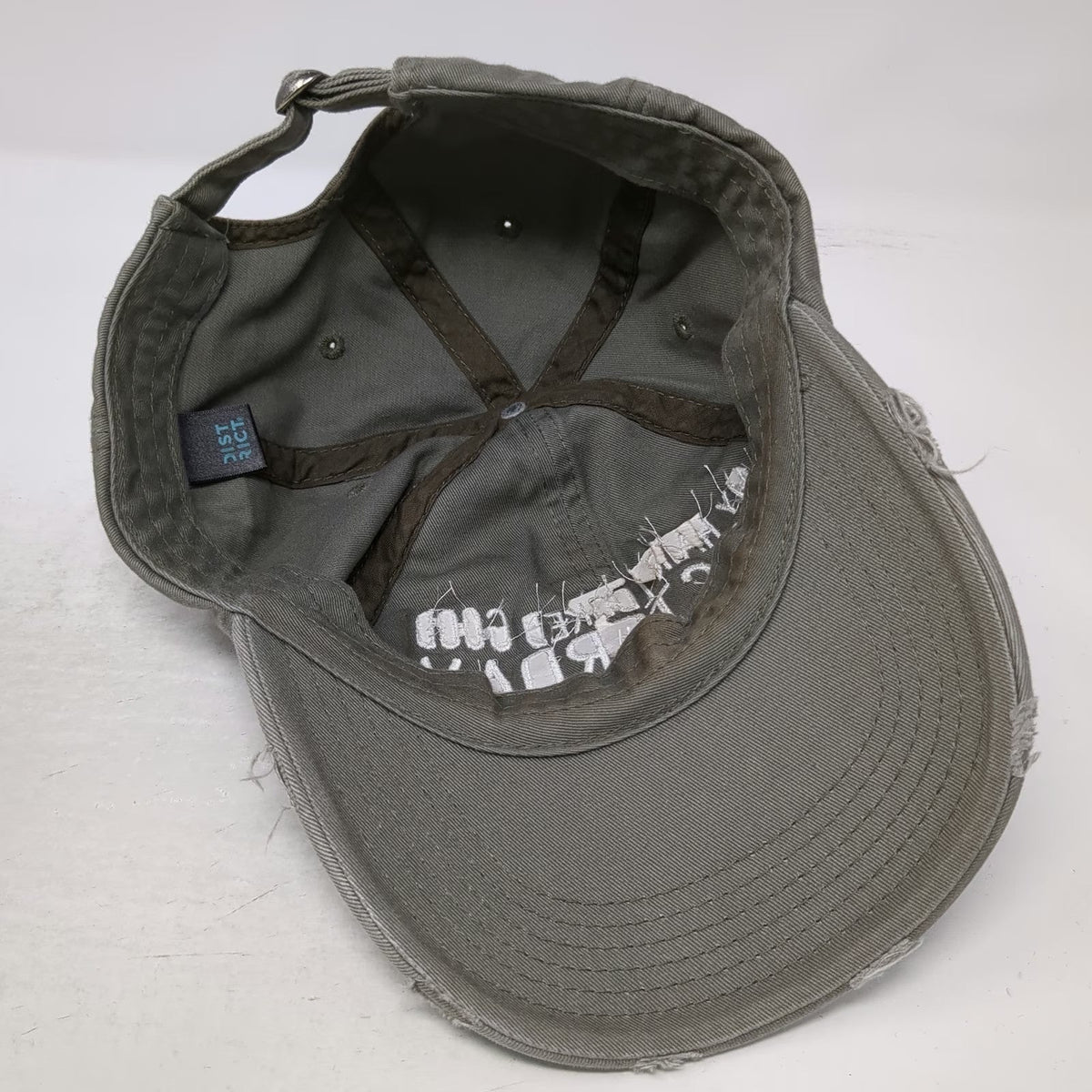 District Baseball Cap Green One Size My Hair Looked Good Yesterday Frayed Hat