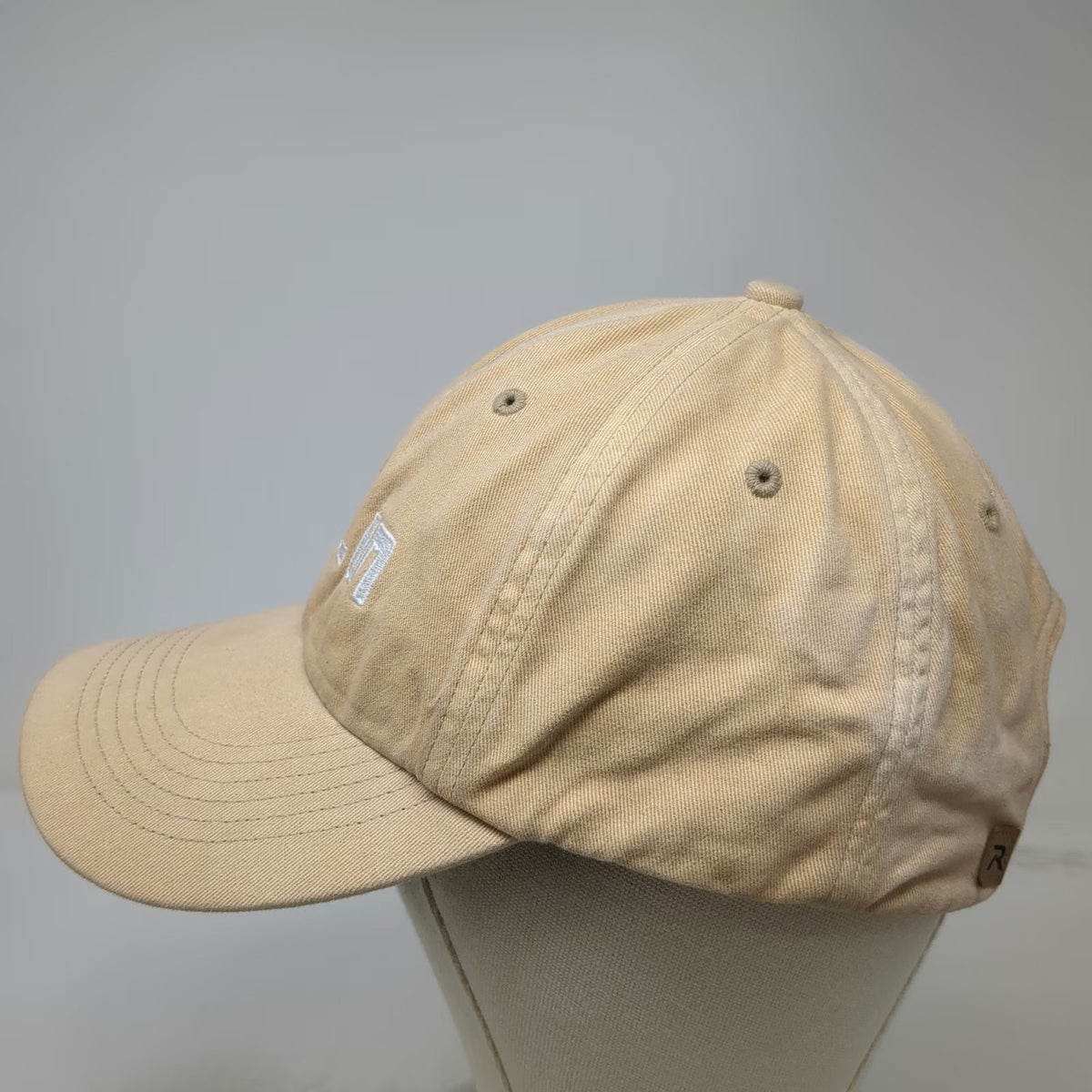 Richardson Baseball Cap Beige One Size ALLIN Embroidered Logo Slideback Hat