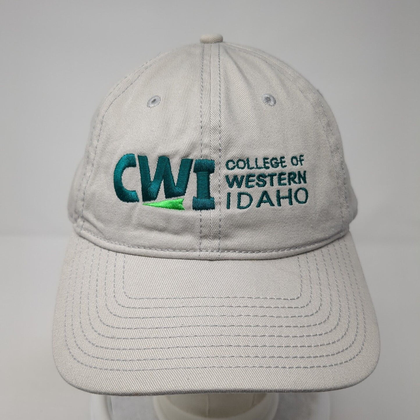 College of Western Idaho Slideback Hat Gray One Size Adjustable Solid