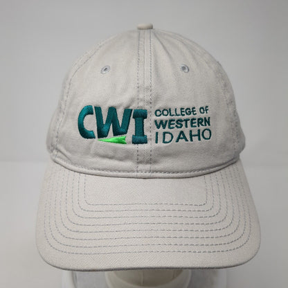 College of Western Idaho Slideback Hat Gray One Size Adjustable Solid